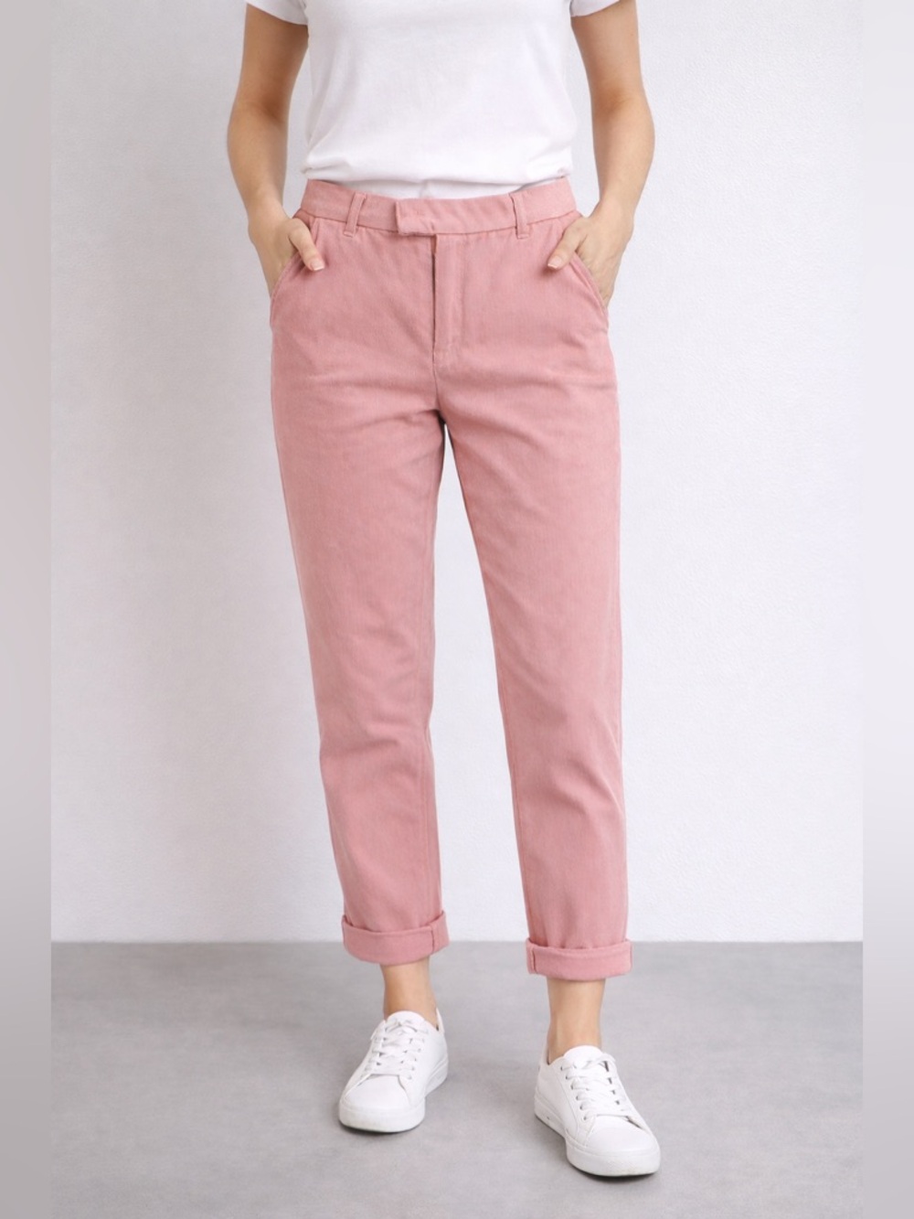 Isabel Marant Women Chino Pant In Pink/Coral Size 6 (38) Textured Dressy Casual